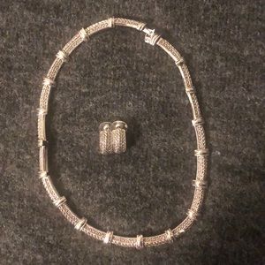 Necklace and earrings